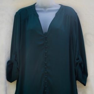 Darling Dark Green Blouse